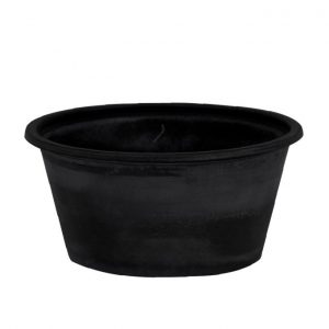 SOUFFLE CUP 2 OZ BLACK BIODEGRADABLE Y COMPOSTABLE