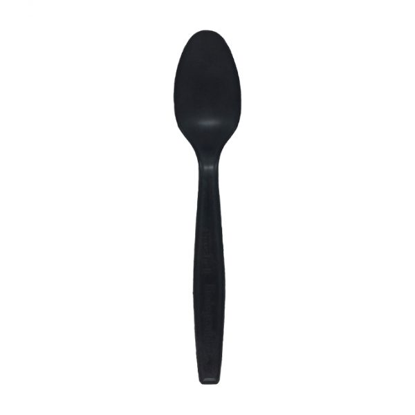 CUCHARA ESTÁNDAR BLACK BIODEGRADABLE