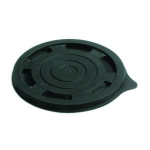 TAPA SOUP BOWL 16 Y 32 OZ BLACK BIODEGRADABLE