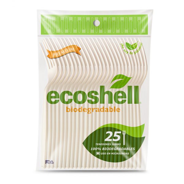TENEDOR PASTELERO RETAIL BIODEGRADABLE |CAJA|
