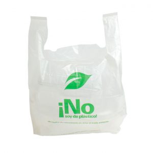 BOLSA CAMISETA BIODEGRADABLE