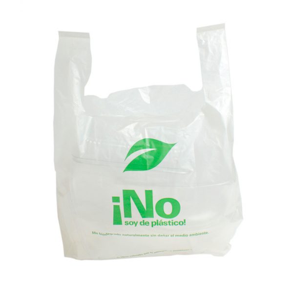 BOLSA CAMISETA BIODEGRADABLE
