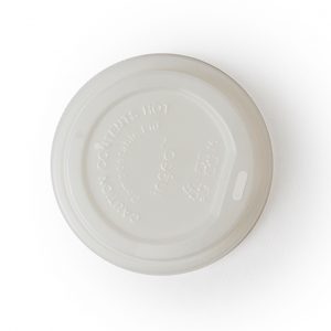 TAPA VASO PARA CAFÉ 8, 12 y 16 OZ BIODEGRADABLE Y COMPOSTABLE