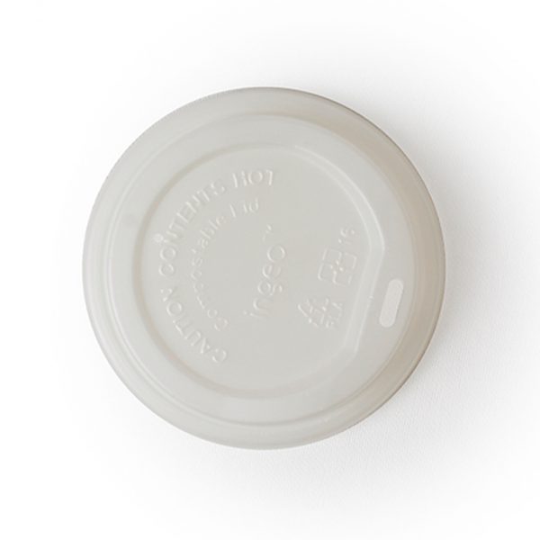 TAPA VASO PARA CAFÉ 8, 12 y 16 OZ BIODEGRADABLE Y COMPOSTABLE