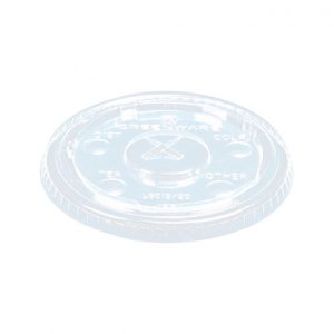 TAPA TRANSPARENTE 9, 12 Y 20 OZ CON AGUJERO COMPOSTABLE