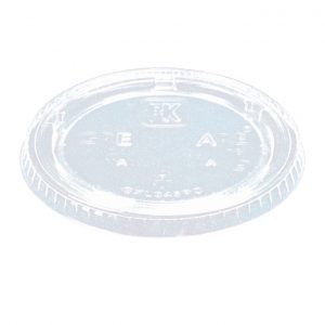 TAPA SOUFFLE CUP 3.2 y 4 OZ TRANSPARENTE BIODEGRADABLE Y COMPOSTABLE