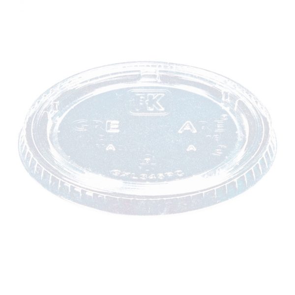 TAPA SOUFFLE CUP 3.2 y 4 OZ TRANSPARENTE BIODEGRADABLE Y COMPOSTABLE