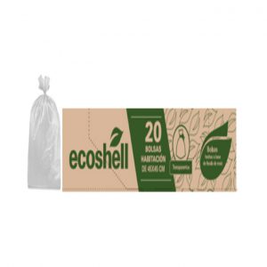 BOLSA PARA BASURA BLANCA SIN JARETA (CESTO) BIODEGRADABLE